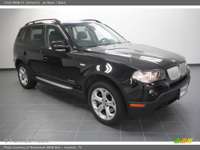 Jet Black / Black 2009 BMW X3 xDrive30i