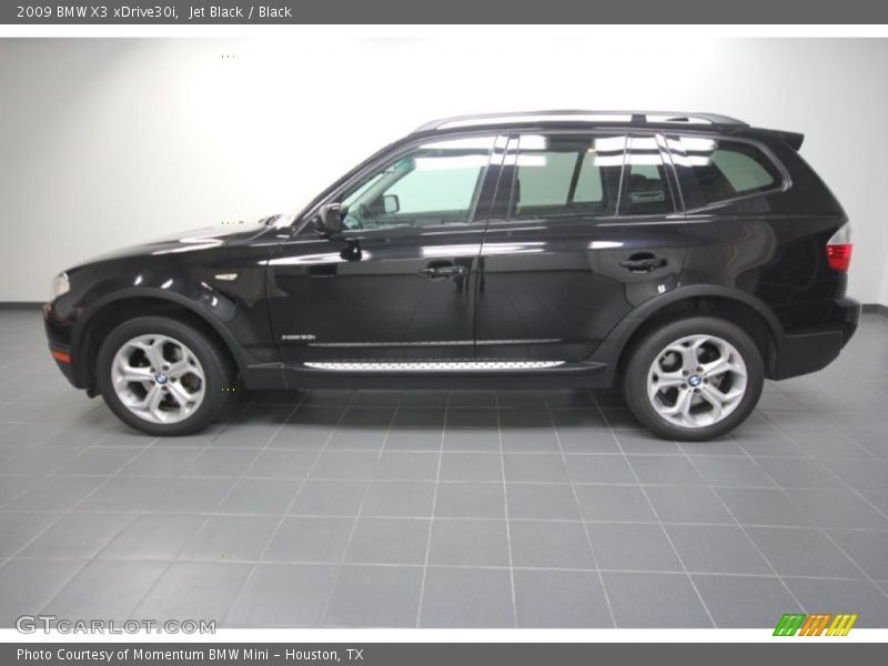 Jet Black / Black 2009 BMW X3 xDrive30i