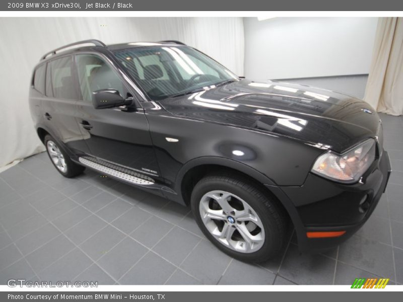 Jet Black / Black 2009 BMW X3 xDrive30i