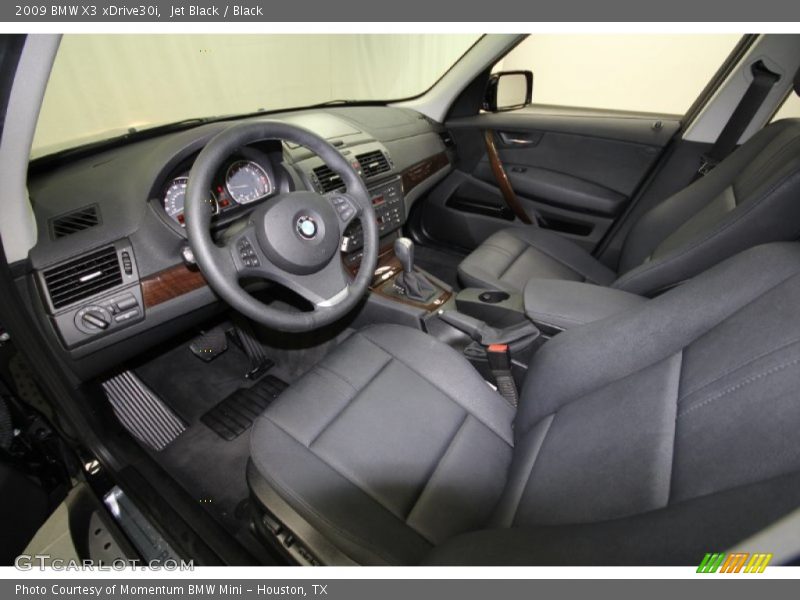 Jet Black / Black 2009 BMW X3 xDrive30i