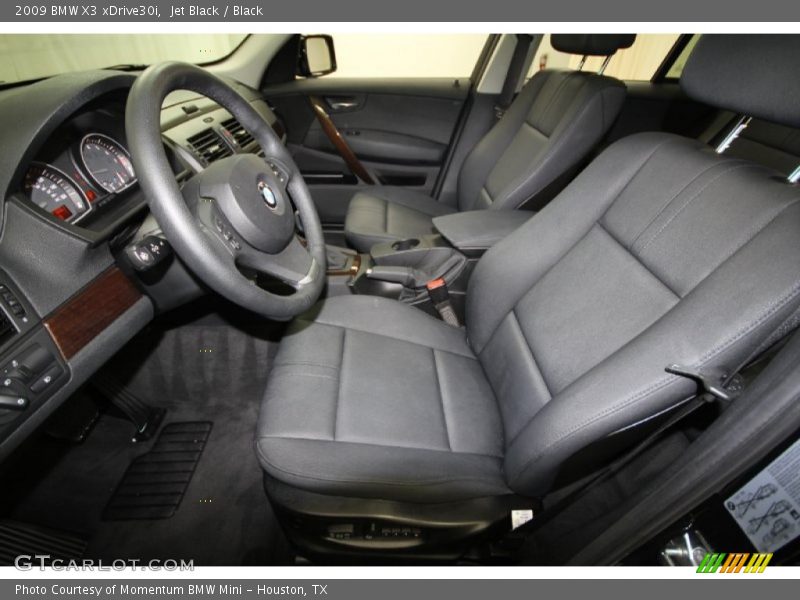 Jet Black / Black 2009 BMW X3 xDrive30i
