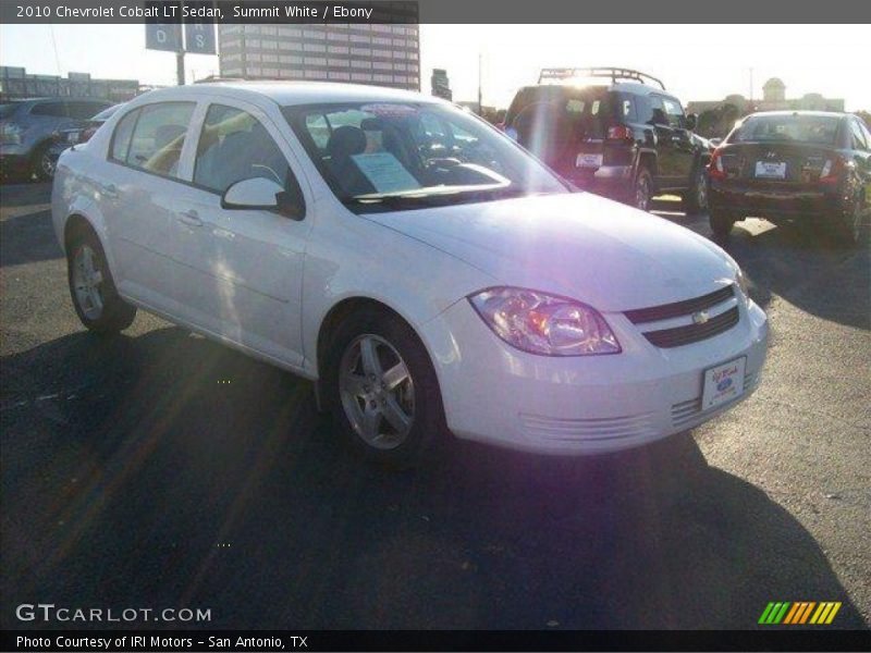 Summit White / Ebony 2010 Chevrolet Cobalt LT Sedan