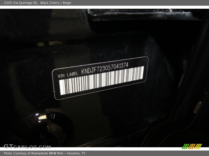 Black Cherry / Beige 2005 Kia Sportage EX