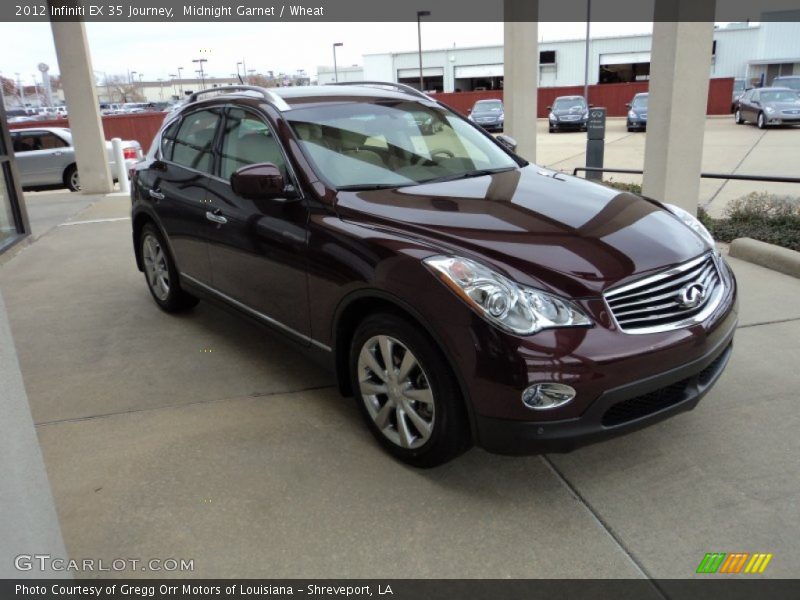 Midnight Garnet / Wheat 2012 Infiniti EX 35 Journey