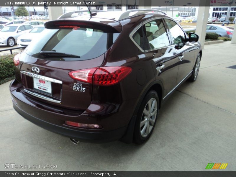 Midnight Garnet / Wheat 2012 Infiniti EX 35 Journey