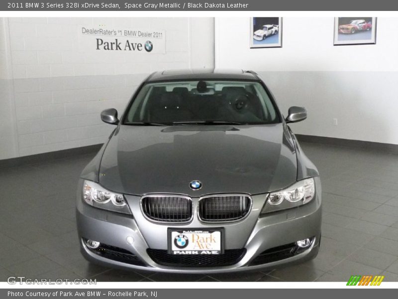 Space Gray Metallic / Black Dakota Leather 2011 BMW 3 Series 328i xDrive Sedan