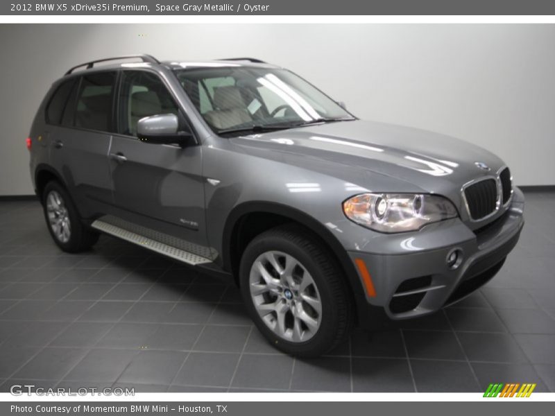 Space Gray Metallic / Oyster 2012 BMW X5 xDrive35i Premium