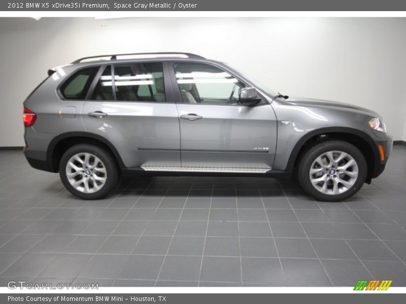 Space Gray Metallic / Oyster 2012 BMW X5 xDrive35i Premium
