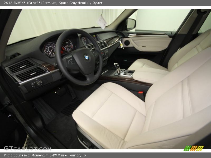 Space Gray Metallic / Oyster 2012 BMW X5 xDrive35i Premium