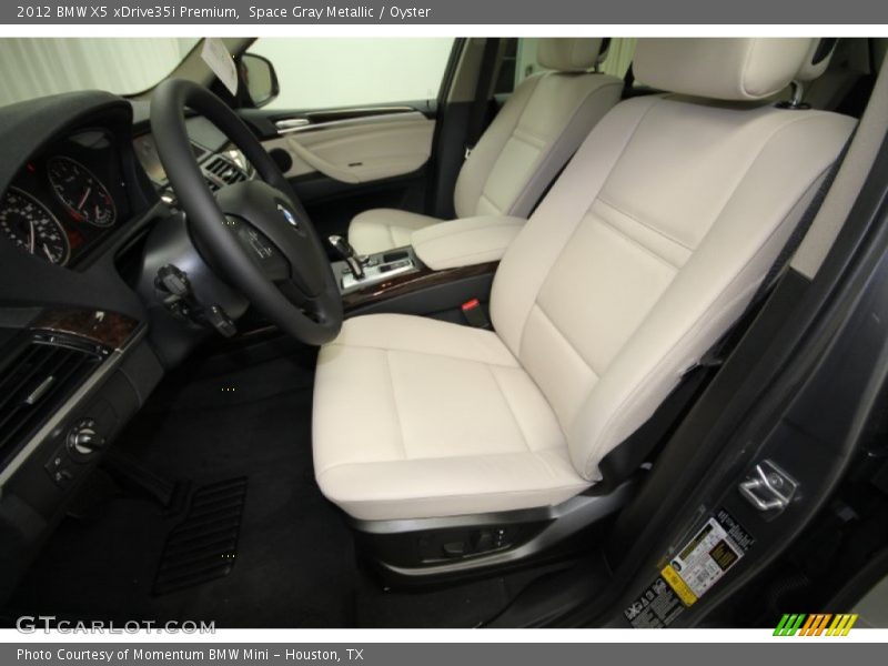Space Gray Metallic / Oyster 2012 BMW X5 xDrive35i Premium