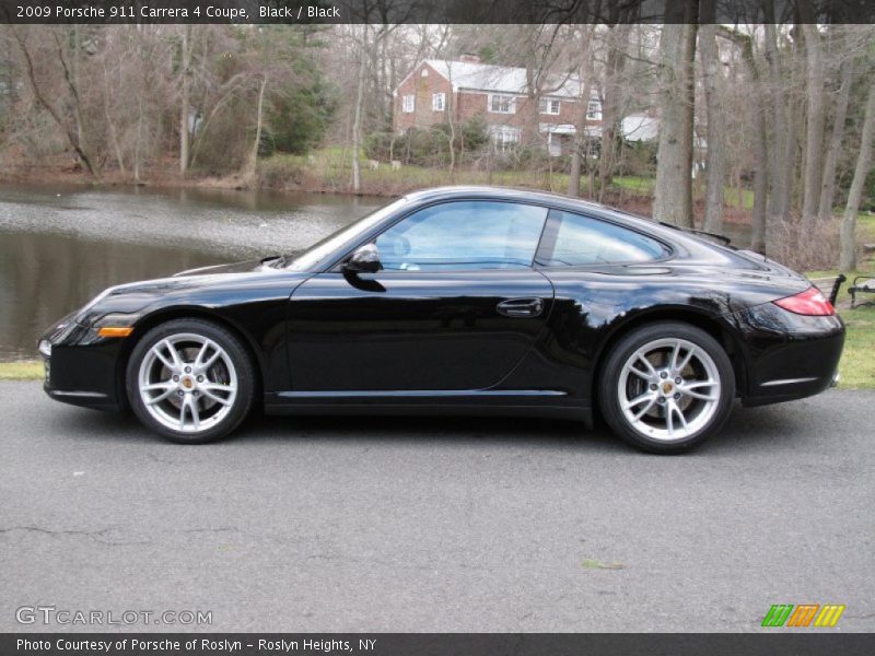 Black / Black 2009 Porsche 911 Carrera 4 Coupe