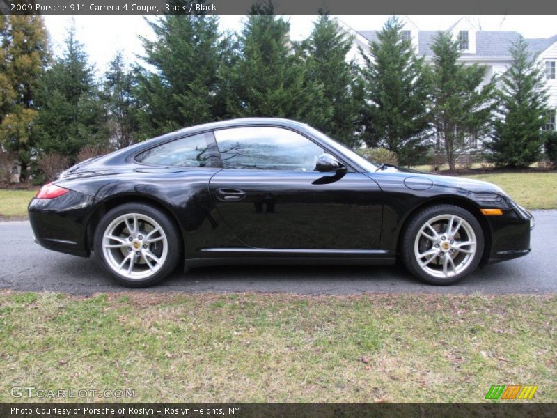 Black / Black 2009 Porsche 911 Carrera 4 Coupe