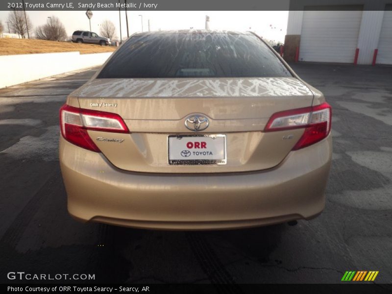 Sandy Beach Metallic / Ivory 2012 Toyota Camry LE