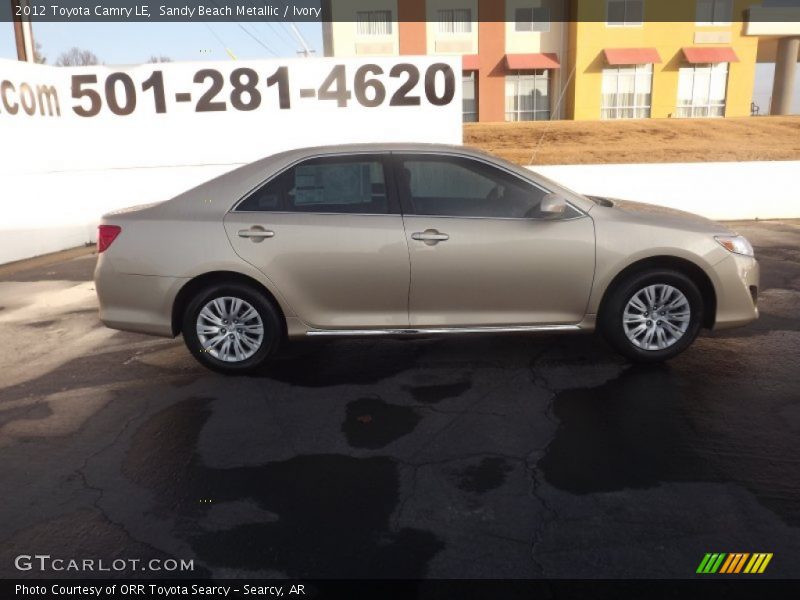 Sandy Beach Metallic / Ivory 2012 Toyota Camry LE