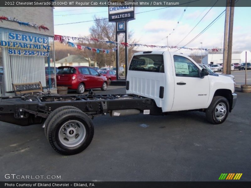 Summit White / Dark Titanium 2012 Chevrolet Silverado 3500HD WT Regular Cab 4x4 Chassis