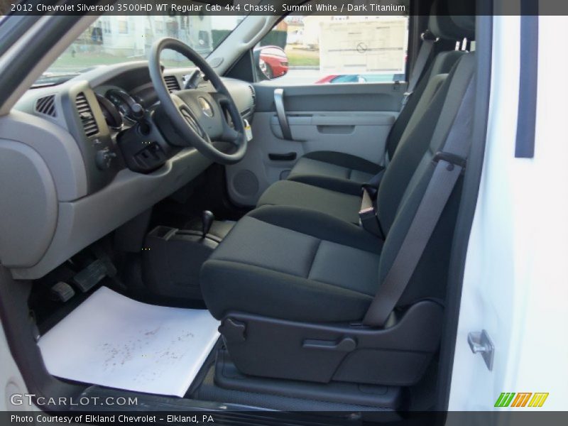 Summit White / Dark Titanium 2012 Chevrolet Silverado 3500HD WT Regular Cab 4x4 Chassis
