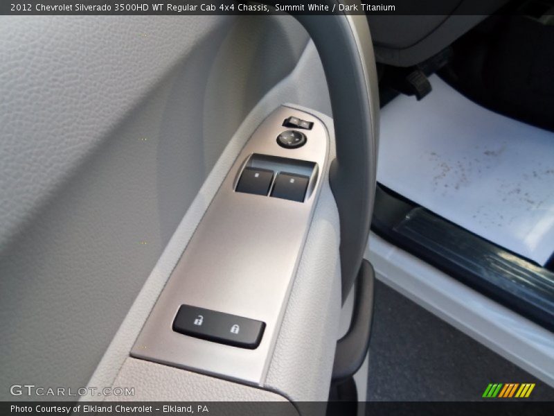 Summit White / Dark Titanium 2012 Chevrolet Silverado 3500HD WT Regular Cab 4x4 Chassis