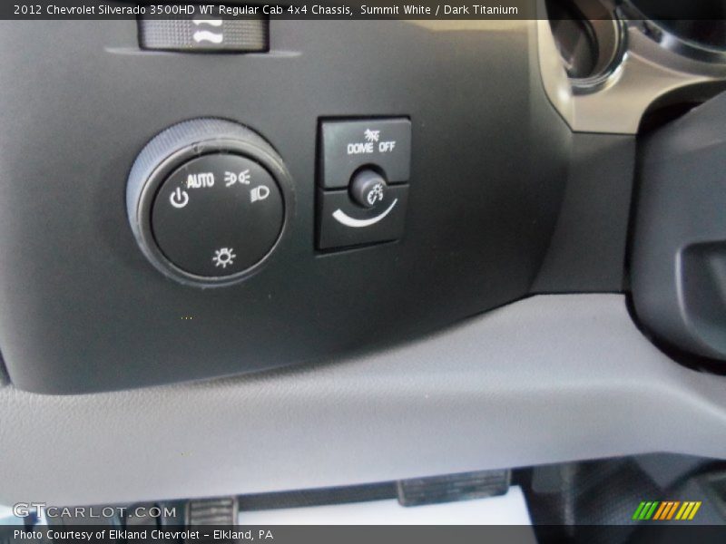 Summit White / Dark Titanium 2012 Chevrolet Silverado 3500HD WT Regular Cab 4x4 Chassis
