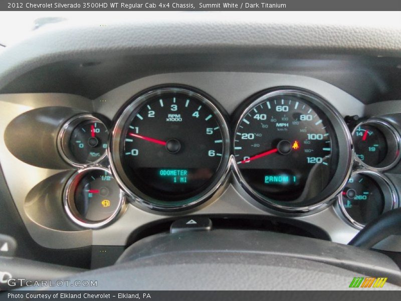  2012 Silverado 3500HD WT Regular Cab 4x4 Chassis WT Regular Cab 4x4 Chassis Gauges