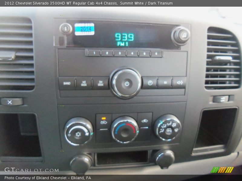 Summit White / Dark Titanium 2012 Chevrolet Silverado 3500HD WT Regular Cab 4x4 Chassis