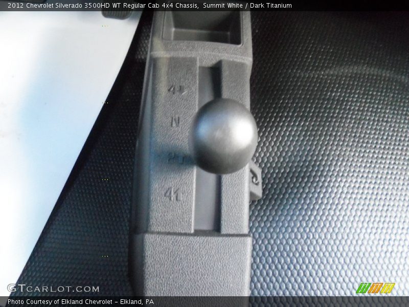 Summit White / Dark Titanium 2012 Chevrolet Silverado 3500HD WT Regular Cab 4x4 Chassis