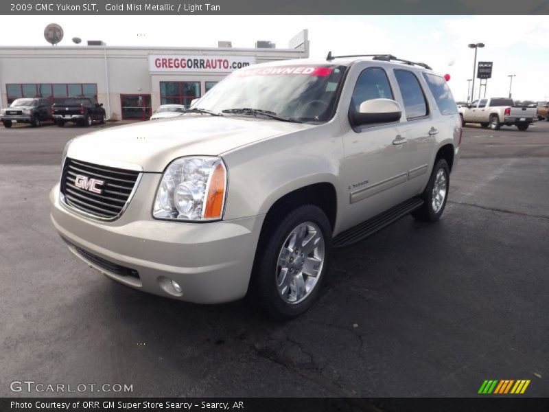 Gold Mist Metallic / Light Tan 2009 GMC Yukon SLT