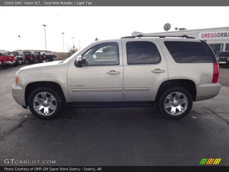 Gold Mist Metallic / Light Tan 2009 GMC Yukon SLT