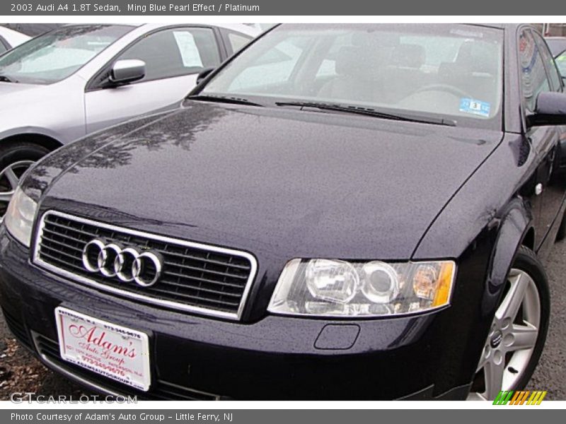 Ming Blue Pearl Effect / Platinum 2003 Audi A4 1.8T Sedan