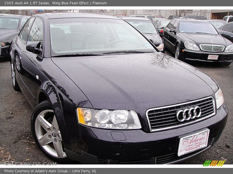 Ming Blue Pearl Effect / Platinum 2003 Audi A4 1.8T Sedan