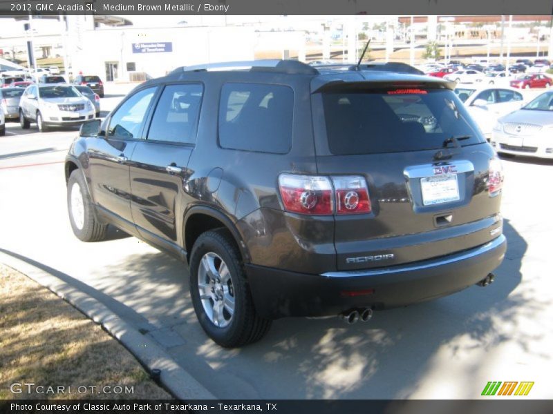 Medium Brown Metallic / Ebony 2012 GMC Acadia SL