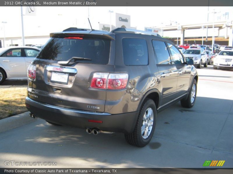 Medium Brown Metallic / Ebony 2012 GMC Acadia SL