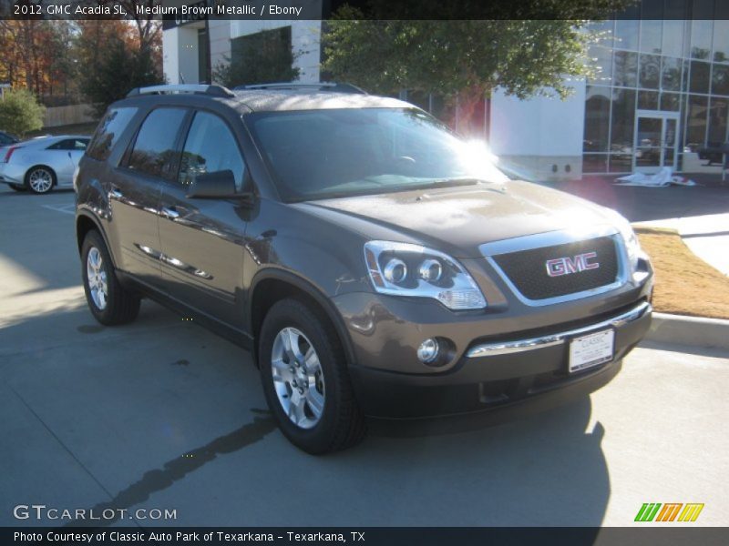 Medium Brown Metallic / Ebony 2012 GMC Acadia SL