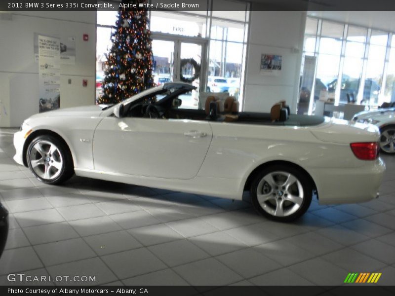 Alpine White / Saddle Brown 2012 BMW 3 Series 335i Convertible