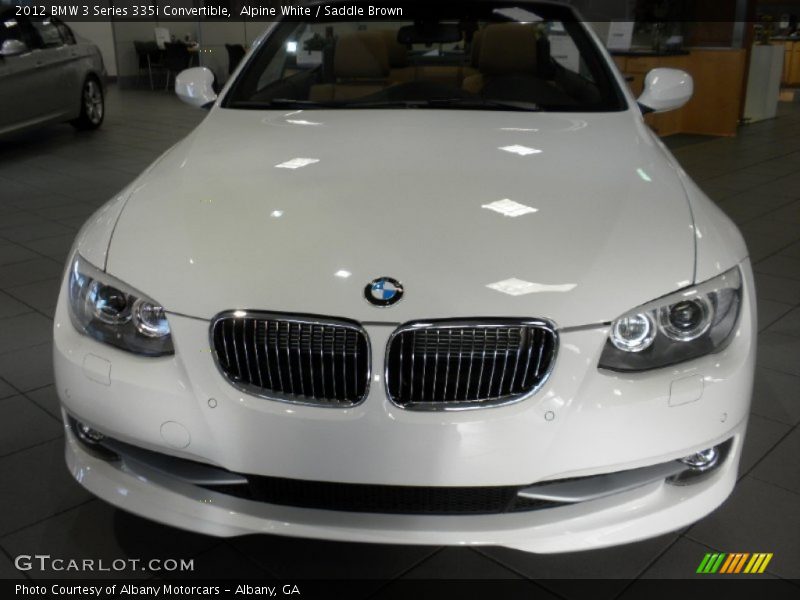 Alpine White / Saddle Brown 2012 BMW 3 Series 335i Convertible