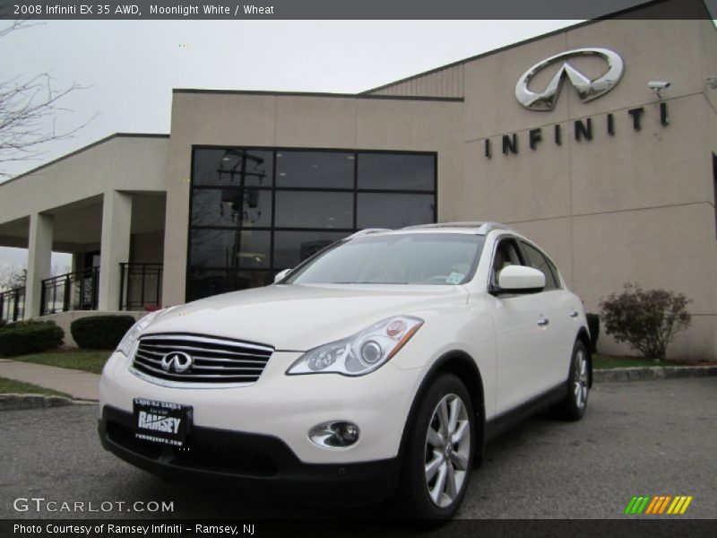 Moonlight White / Wheat 2008 Infiniti EX 35 AWD