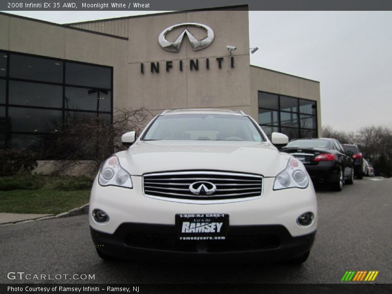 Moonlight White / Wheat 2008 Infiniti EX 35 AWD