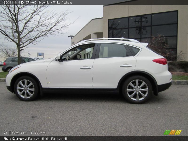 Moonlight White / Wheat 2008 Infiniti EX 35 AWD
