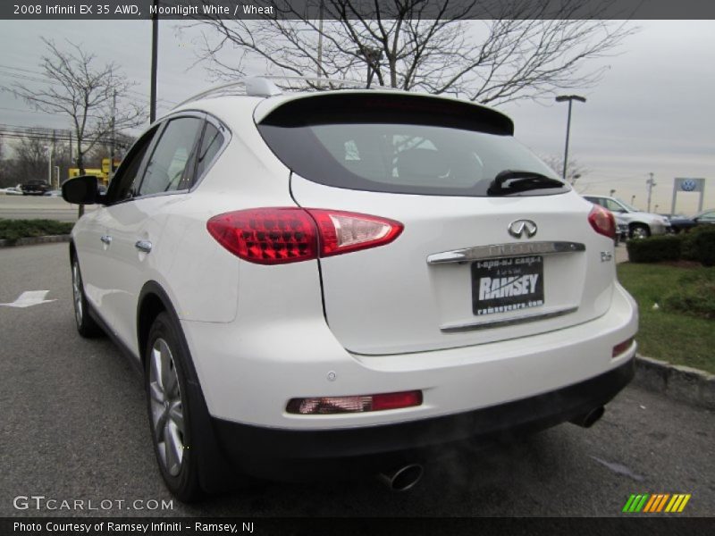 Moonlight White / Wheat 2008 Infiniti EX 35 AWD