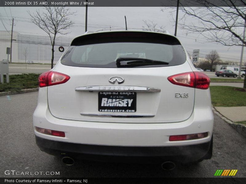 Moonlight White / Wheat 2008 Infiniti EX 35 AWD