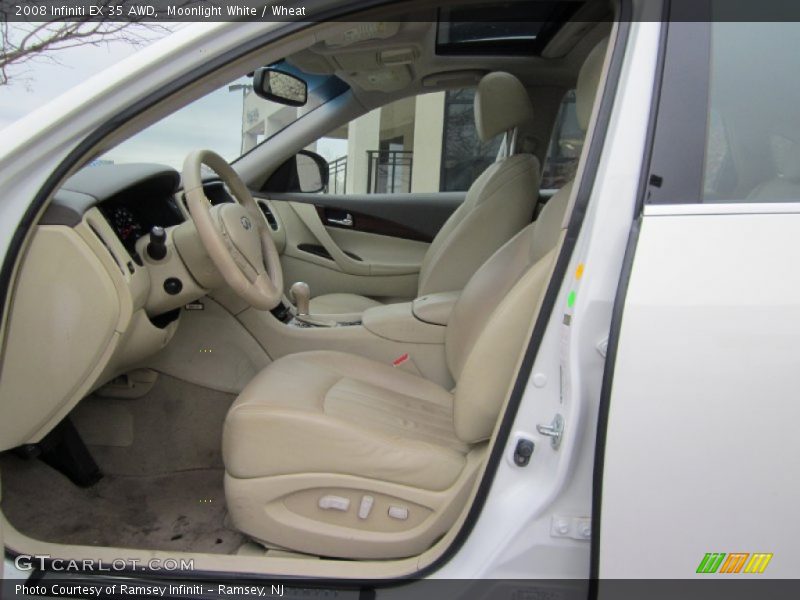 Moonlight White / Wheat 2008 Infiniti EX 35 AWD