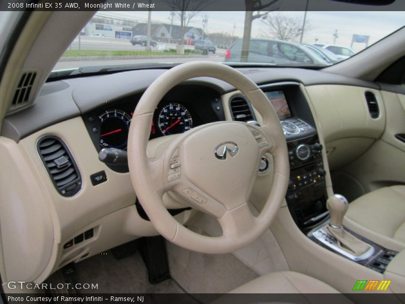 Moonlight White / Wheat 2008 Infiniti EX 35 AWD