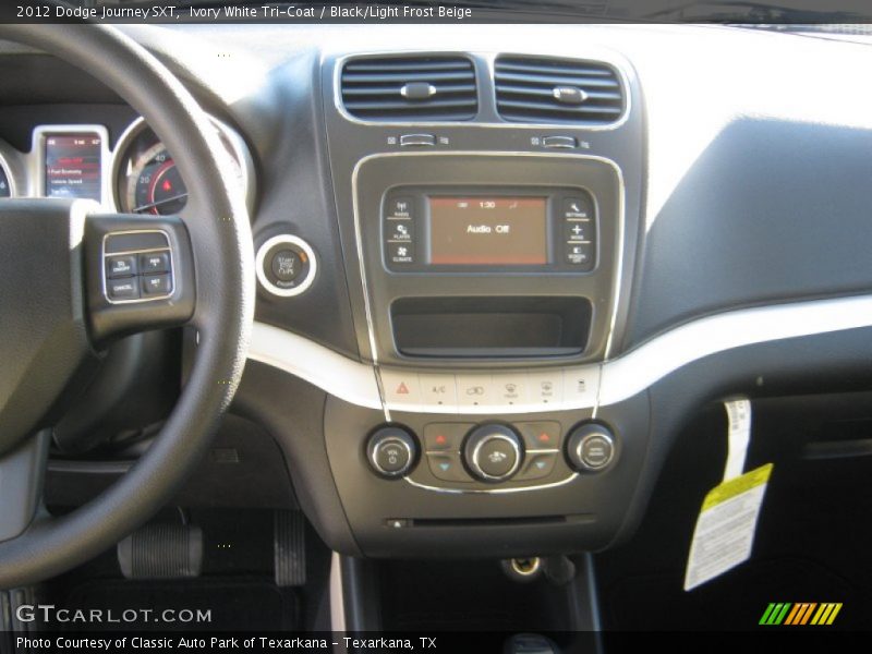 Ivory White Tri-Coat / Black/Light Frost Beige 2012 Dodge Journey SXT