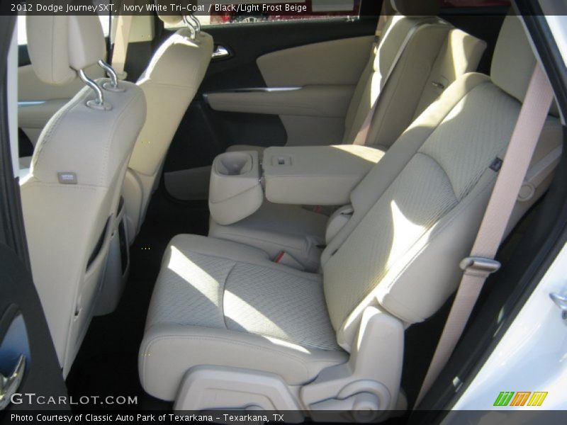 Ivory White Tri-Coat / Black/Light Frost Beige 2012 Dodge Journey SXT