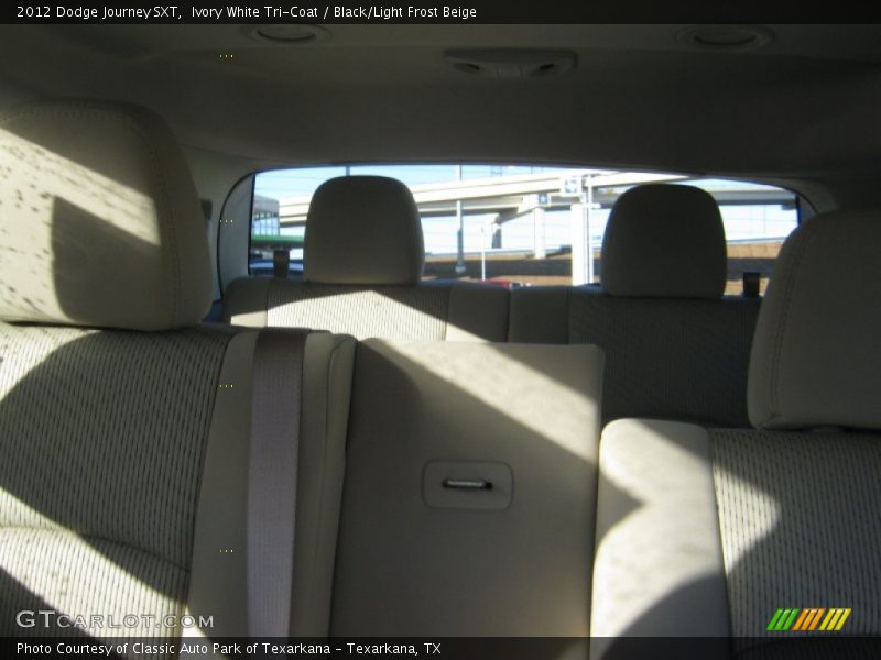 Ivory White Tri-Coat / Black/Light Frost Beige 2012 Dodge Journey SXT