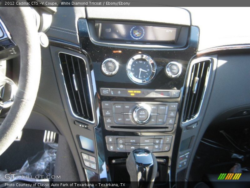 White Diamond Tricoat / Ebony/Ebony 2012 Cadillac CTS -V Coupe