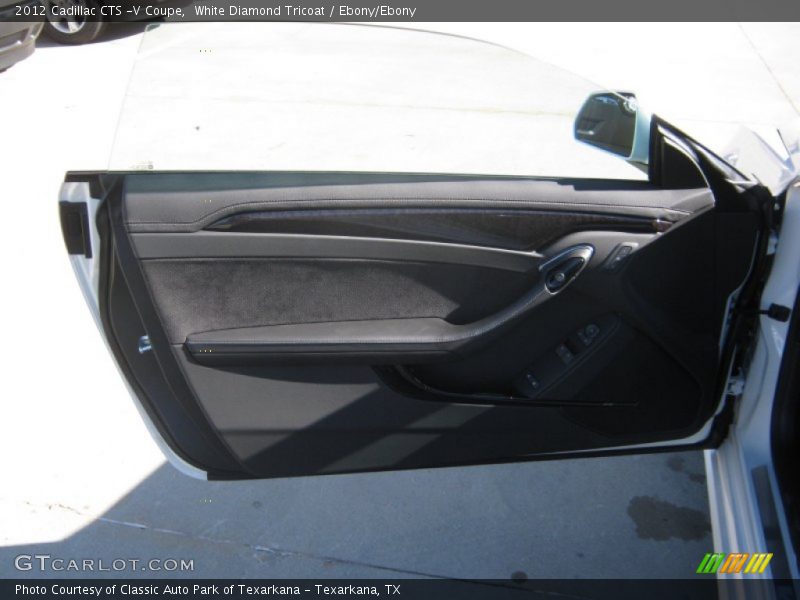 White Diamond Tricoat / Ebony/Ebony 2012 Cadillac CTS -V Coupe
