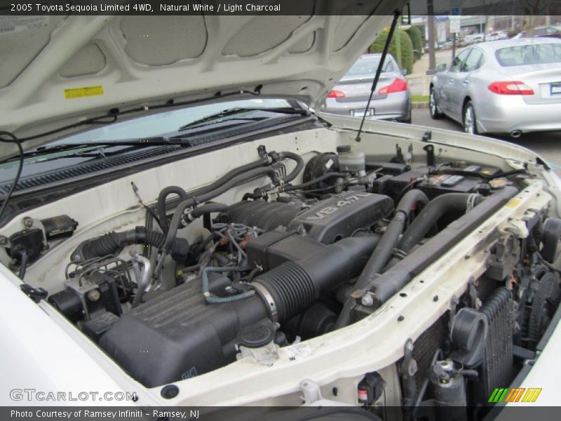 Natural White / Light Charcoal 2005 Toyota Sequoia Limited 4WD