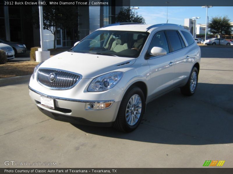 White Diamond Tricoat / Cashmere 2012 Buick Enclave FWD