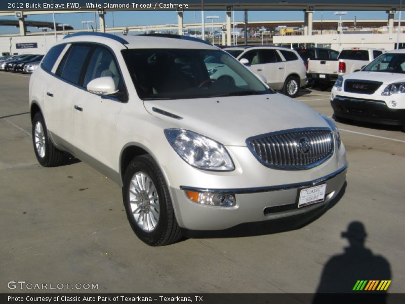 White Diamond Tricoat / Cashmere 2012 Buick Enclave FWD