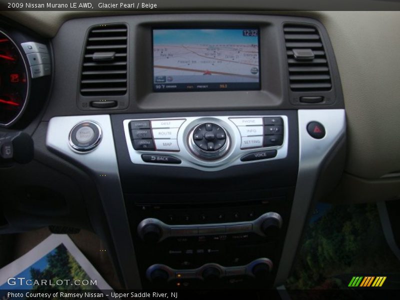 Glacier Pearl / Beige 2009 Nissan Murano LE AWD